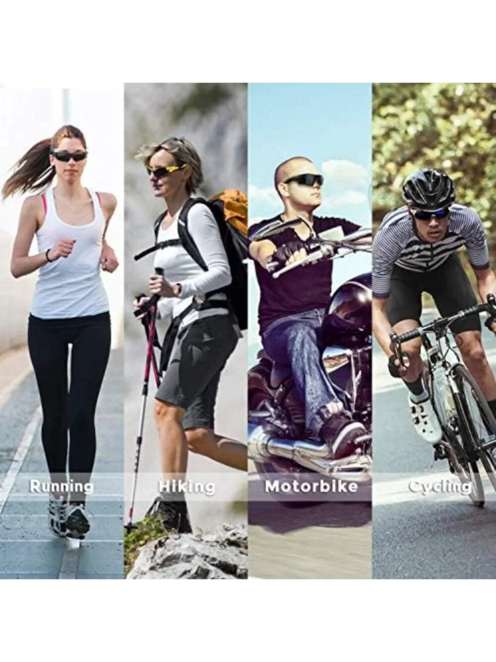 Polarized Sports Sunglasses for Men, Women & Youth - UV Protection, Lightweight